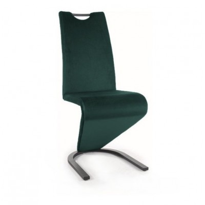 Стул SIGNAL H090 Velvet Bluvel 78 зеленый/черный